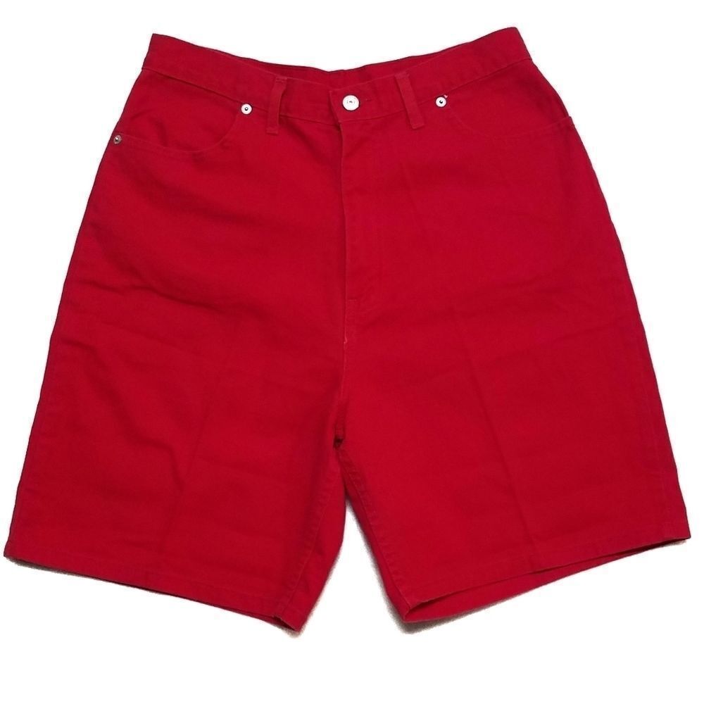 Vintage 70s Faded Glory Red High Rise Denim Shorts - image 7